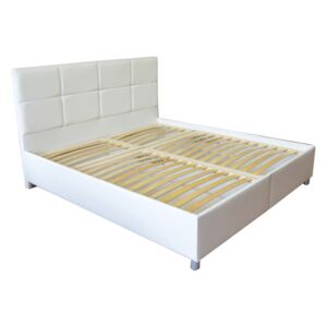 Zondo Bračni krevet 160 cm Albatros (bijela) (s podnicama, bez madraca)