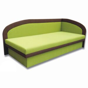 Zondo Jednostruki krevet (ležaj) 90 cm Melinda (Devon 001 zelena + Devon 009 smeđa) (D)