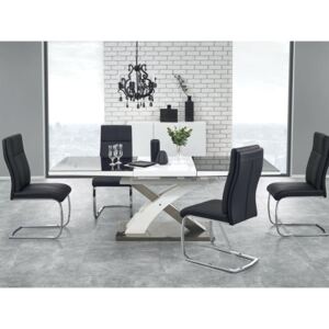 Zondo Blagovaonski stol Sandor 2 (crna + bijela) (za 6 do 8 osoba)