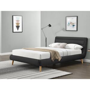 Zondo Bračni krevet 160 cm Elanda (crna) (S podnicom)
