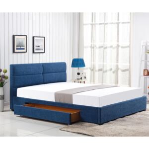 Zondo Bračni krevet 160 cm Merida (plava) (S podnicom)