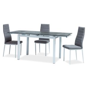 Zondo Blagovaonski stol Turin (crna + bijela) (za 4 do 6 osoba)