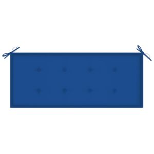 VidaXL Jastuk za vrtnu klupu kraljevski plavi 120x50x4 cm od tkanine