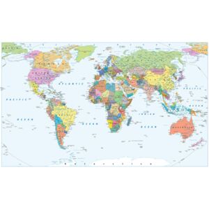 Poster World Map - Political, (91.5 x 61 cm)