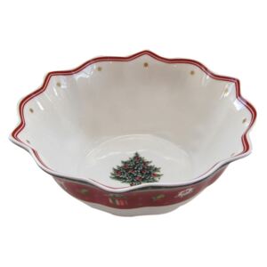Bijelo-crveni porculan Božićni Bowl Toy`s Delight Villeroy & Boch, Ø 19 cm