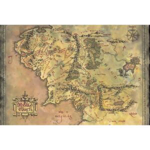 Poster The Lord of the Rings - Middle Earth Map, (61 x 91.5 cm)