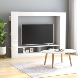 VidaXL TV ormarić visoki sjaj bijeli 152 x 22 x 113 cm od iverice