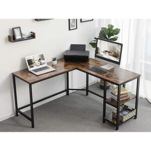 Kutni uredski stol JB240 Smeđa + crna