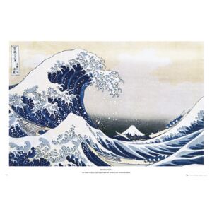 Katsushika Hokusai - a great wave of kanagawa Poster, (91,5 x 61 cm)