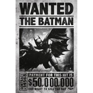 BATMAN ARKHAM ORIGINS - wanted Poster, (61 x 91,5 cm)