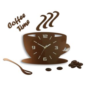 Zidni satovi COFFE TIME 3D COPPER HMCNH045-copper (moderni)