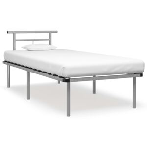 VidaXL Okvir za krevet sivi metalni 90 x 200 cm