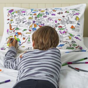 Jastučnica “Obojaj sam - Karta svijeta” - 75 x 50 cm