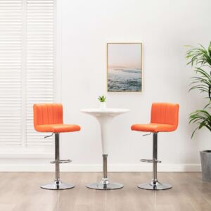 VidaXL Barski stolac od umjetne kože narančasti