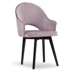 Blagovaonska stolica Velvet Gabro Ljubičasta