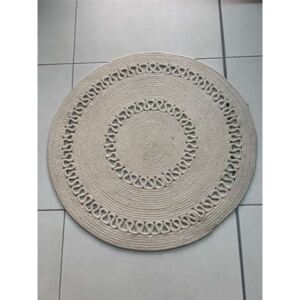 Podna prostirka Round ecru 80cm fi80 cm