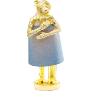 Stolna Lampa Animal Monkey Gold Blue 23x29x58h cm