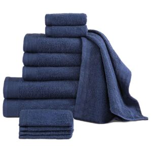 12-dijelni set ručnika pamučni 450 gsm modri
