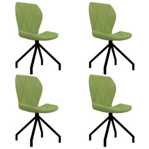 Blagovaonske stolice od umjetne kože 4 kom zelene