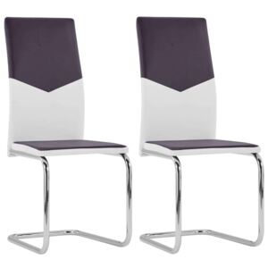 Konzolne blagovaonske stolice od umjetne kože 2 kom smeđe