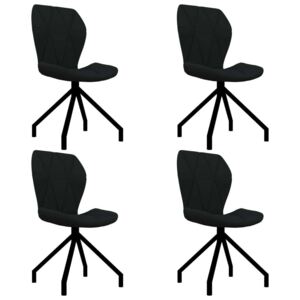 Blagovaonske stolice od umjetne kože 4 kom crne