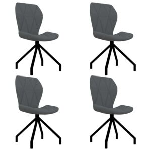 Blagovaonske stolice od umjetne kože 4 kom sive