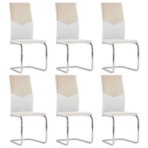 Konzolne blagovaonske stolice od umjetne kože 6 kom cappuccino