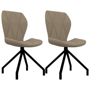 Blagovaonske stolice od umjetne kože 2 kom boja cappuccina
