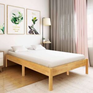 Okvir za krevet od masivne hrastovine 140 x 200 cm