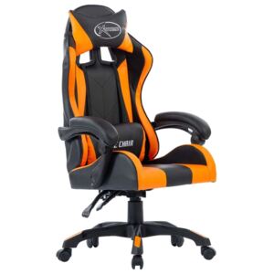 Igraća stolica od umjetne kože narančasta