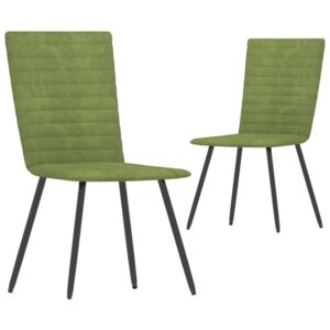 Blagovaonske stolice 2 kom zelene baršunaste