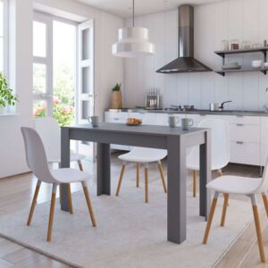 Blagovaonski stol sivi 120 x 60 x 76 cm od iverice
