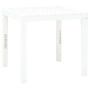 Vrtni stol bijeli 78 x 78 x 72 cm plastični