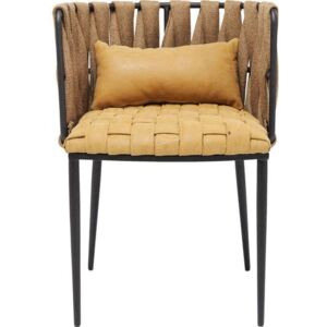 Stolica s rukonaslonom Cheerio žuta 75x55x52 cm