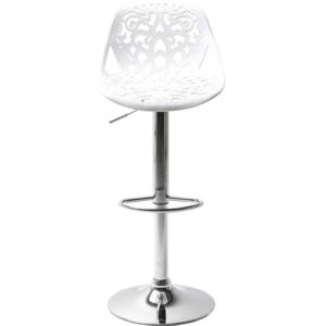 Barska stolica Ornament Bijela 85x44.5x50 cm