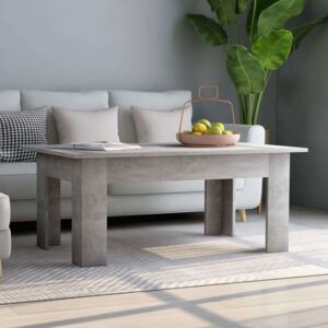 Stolić za kavu siva boja betona 100 x 60 x 42 cm od iverice