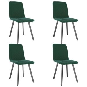 Blagovaonske stolice 4 kom zelene baršunaste