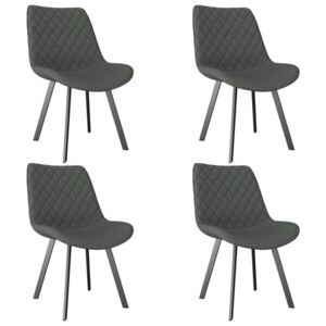 Blagovaonske stolice od umjetne kože 4 kom svjetlosive