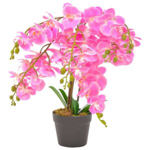 Umjetna orhideja s posudom ružičasta 60 cm