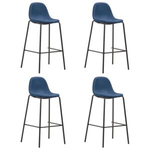 Barske stolice od tkanine 4 kom plave