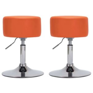 Barski stolci od umjetne kože 2 kom narančasti