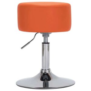 Barski stolac od umjetne kože narančasti