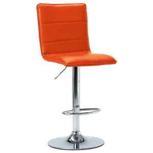 Barska stolica od umjetne kože narančasta