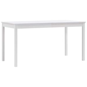 Blagavaonski stol bijeli 140 x 70 x 73 cm od borovine