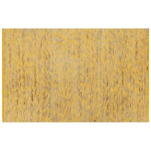 Ručno rađeni tepih od jute žute i prirodne boje 80 x 160 cm