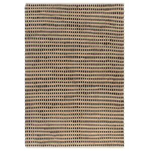 Ručno tkani tepih od jute i tkanine 120 x 180 cm prirodni i crni