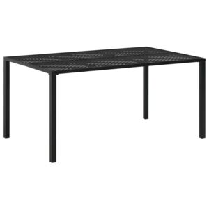 Vrtni stol crni 150 x 90 x 72 cm čelik