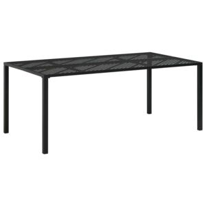 Vrtni stol crni 180 x 90 x 72 cm čelik