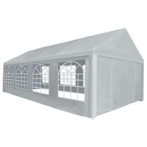 Šator za zabave od PE-a 4 x 8 m sivi