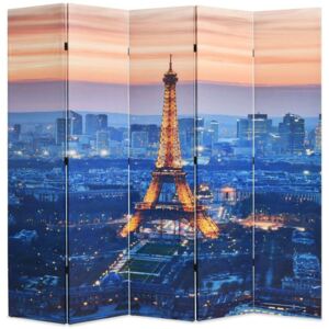 Sklopiva sobna pregrada sa slikom Pariza noću 200 x 170 cm